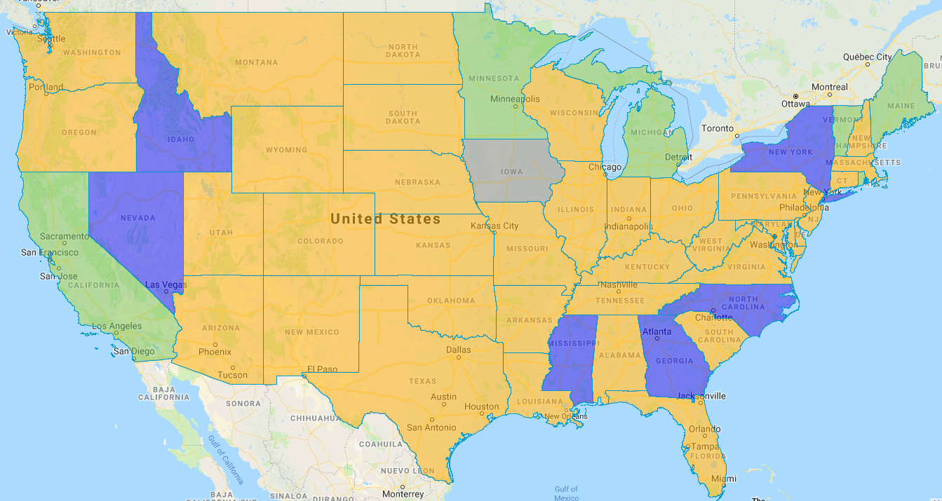 Hazardous Waste Variations by State Matrix