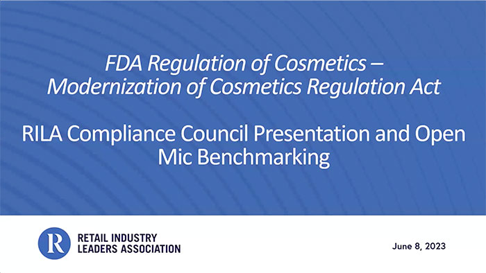 FDA Modernization Of Cosmetics Regulation Act