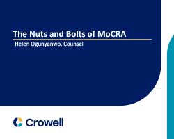 The Nuts and Bolts of MoCRA