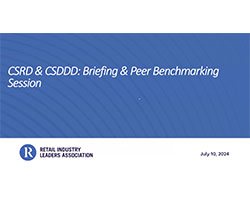 CSRD & CSDDD: Briefing & Peer Benchmarking Session